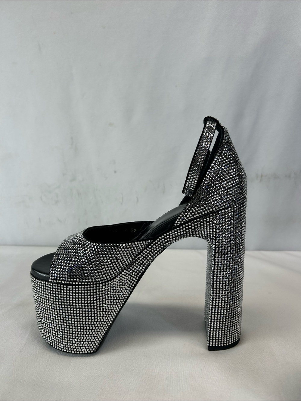 Balenciaga - Camden embellished leather platform sandals - Picture 2 of 11